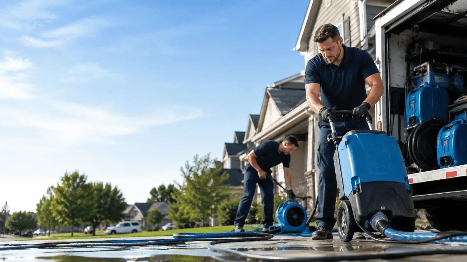 Dehumidification being performed in West Manchester, OH